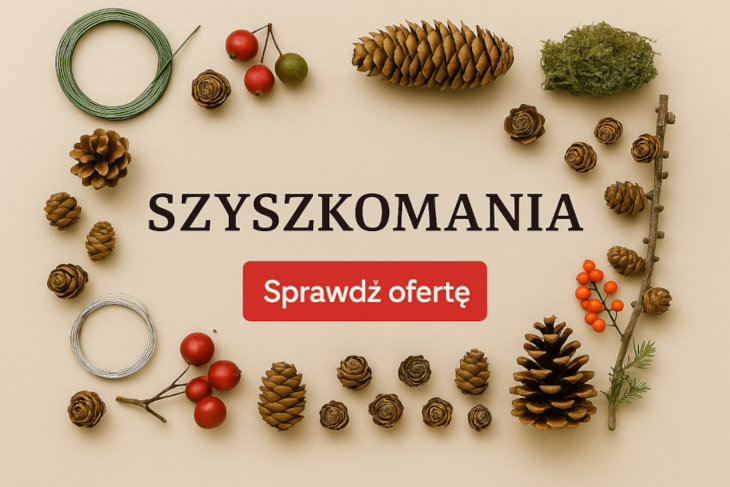 Szyszkomania - różne szyszki zachęcające do tworzenia samodzielnych dekoracji, prezentów DIY